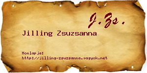 Jilling Zsuzsanna névjegykártya